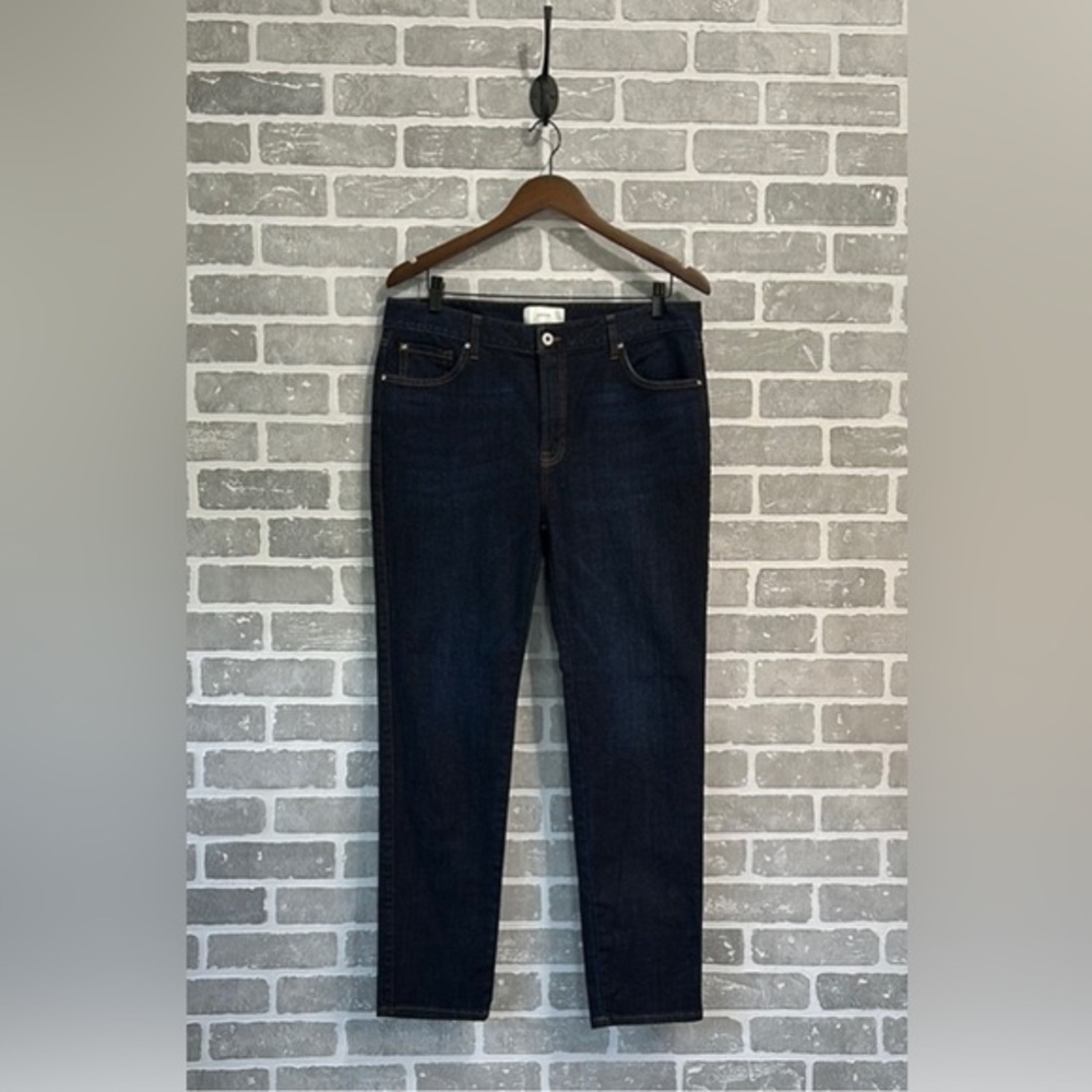 Sene‎ Custom Womens Blue High Rise Dark Wash Regular Fit  Denim Skinny Jeans